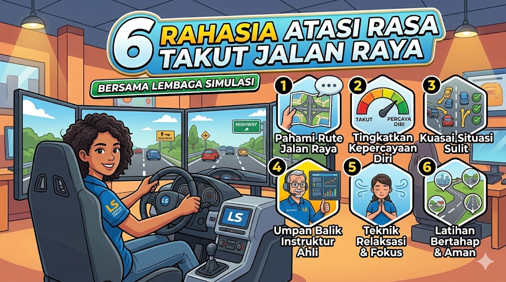 6 Rahasia Atasi Rasa Takut Jalan Raya Bersama Lembaga Simulasi