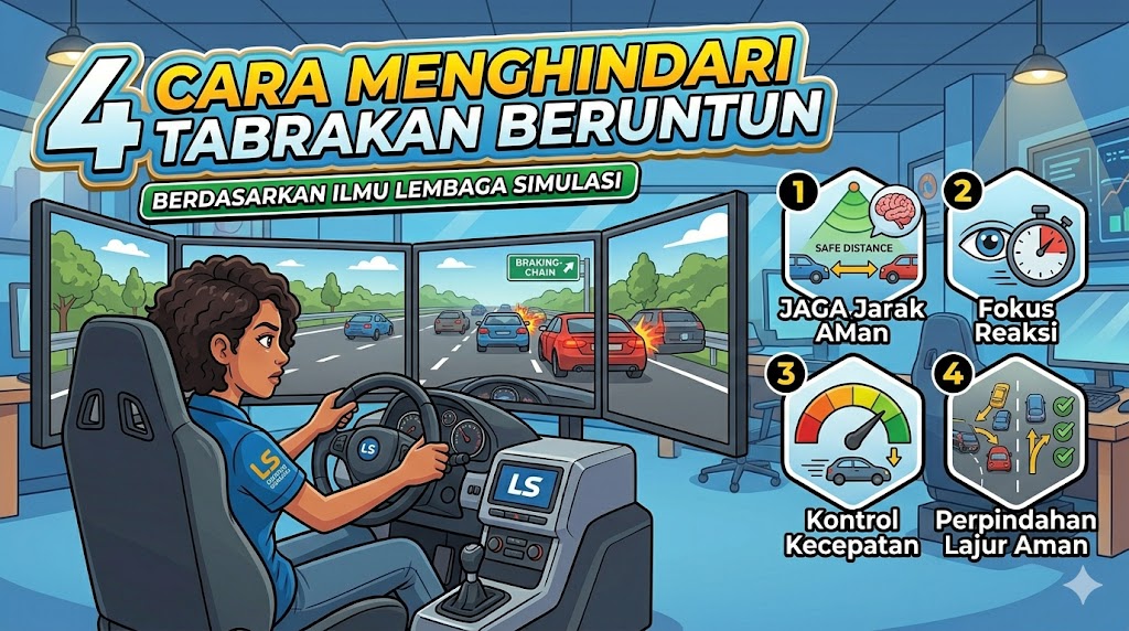 4 Cara Menghindari Tabrakan Beruntun Berdasarkan Ilmu Lembaga Simulasi