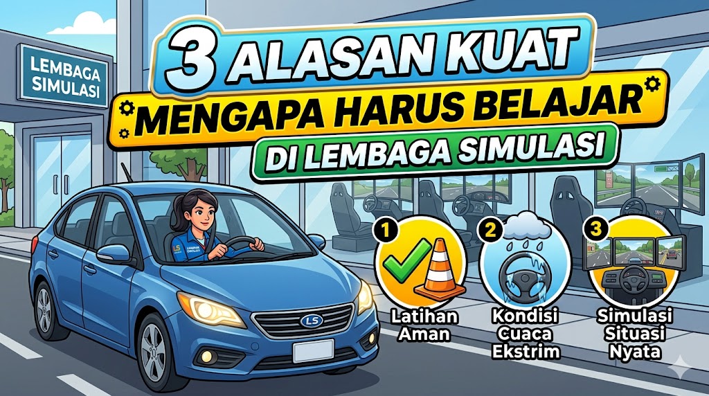 3 Alasan Kuat Mengapa Harus Belajar Menyetir di Lembaga Simulasi